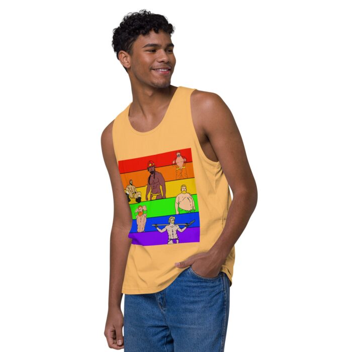Men’s premium tank top - Pride Rows - Image 39