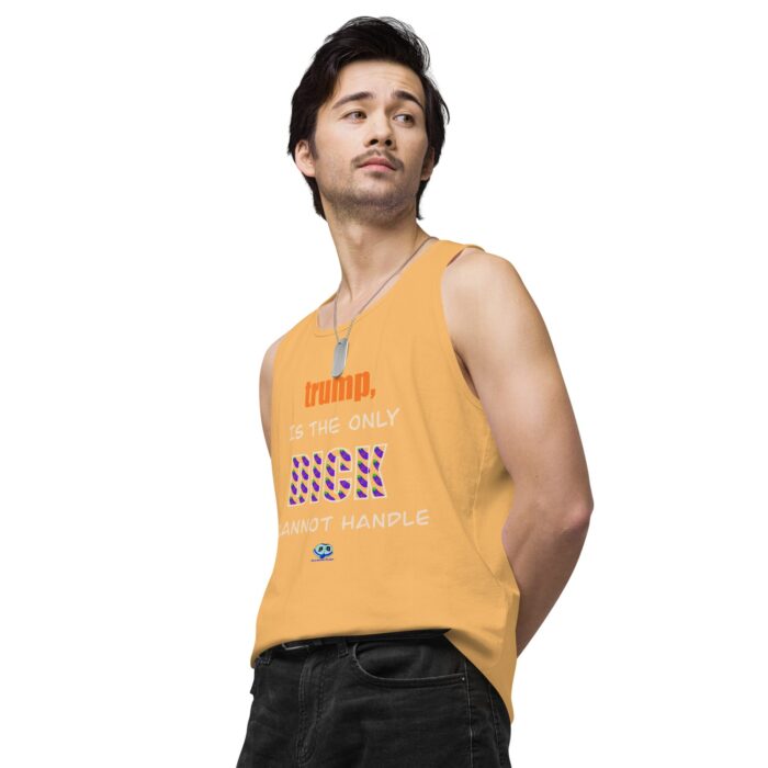 Men’s premium tank top - trump is a dick - Image 49