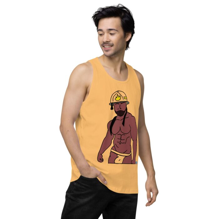 Men’s premium tank top - Fireman - Image 48