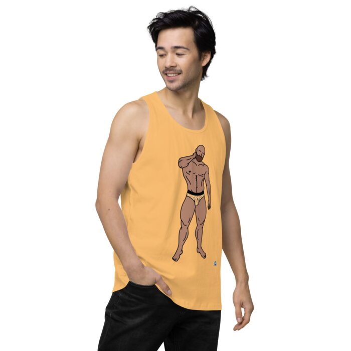 Men’s premium tank top - Leopard Bikini - Image 48