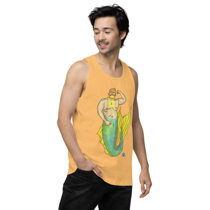 Men’s premium tank top - MerCub Yellow - Image 48