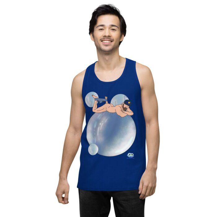 Men’s premium tank top - Bubbles - Image 8