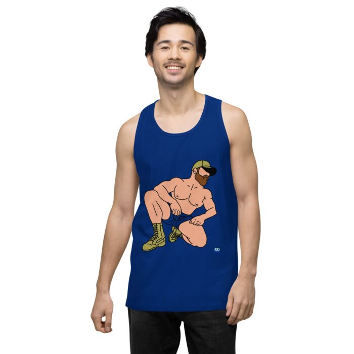 Men’s premium tank top - Combat Boots - Image 5