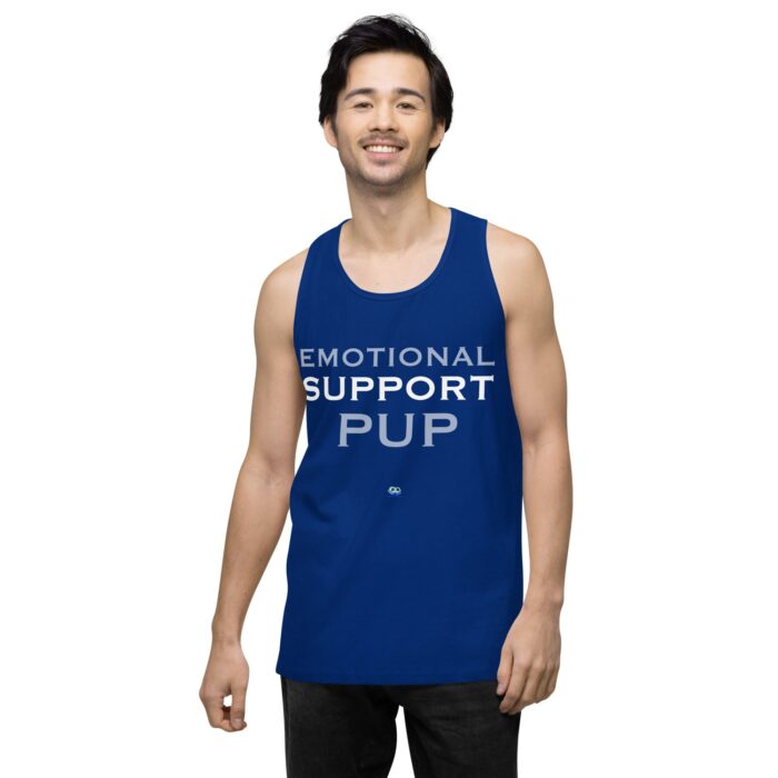 Men’s premium tank top - Emotional Support Pup - Image 5