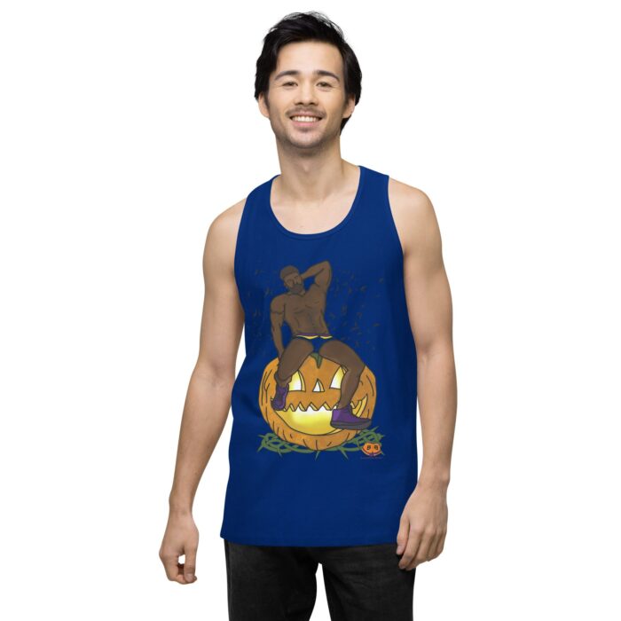 Men’s premium tank top - Jack O Lantern - Image 5
