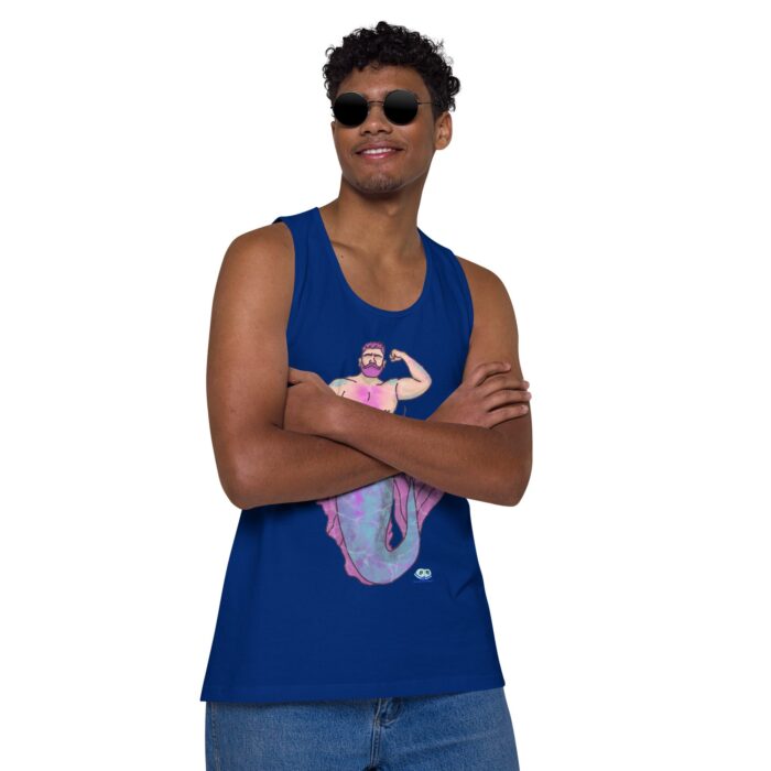 Men’s premium tank top - MerCub Pink - Image 7