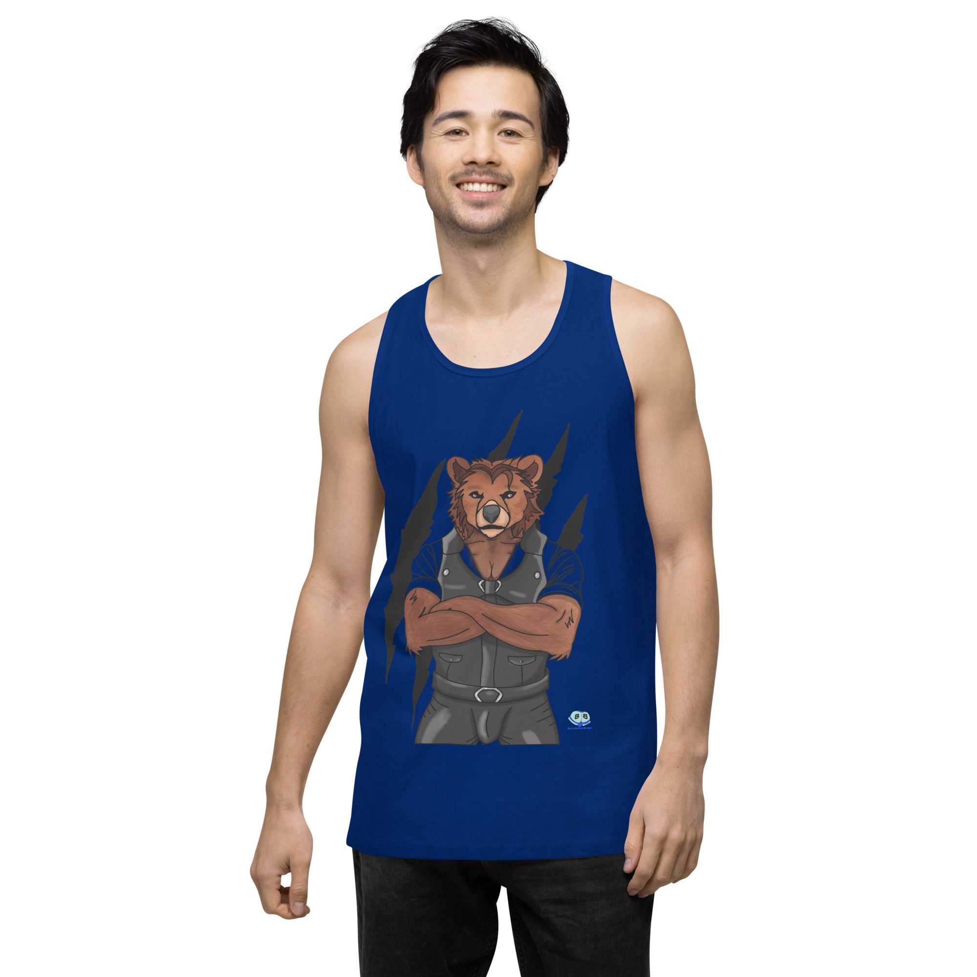 Men’s premium tank top - Mr. Bear - Image 5