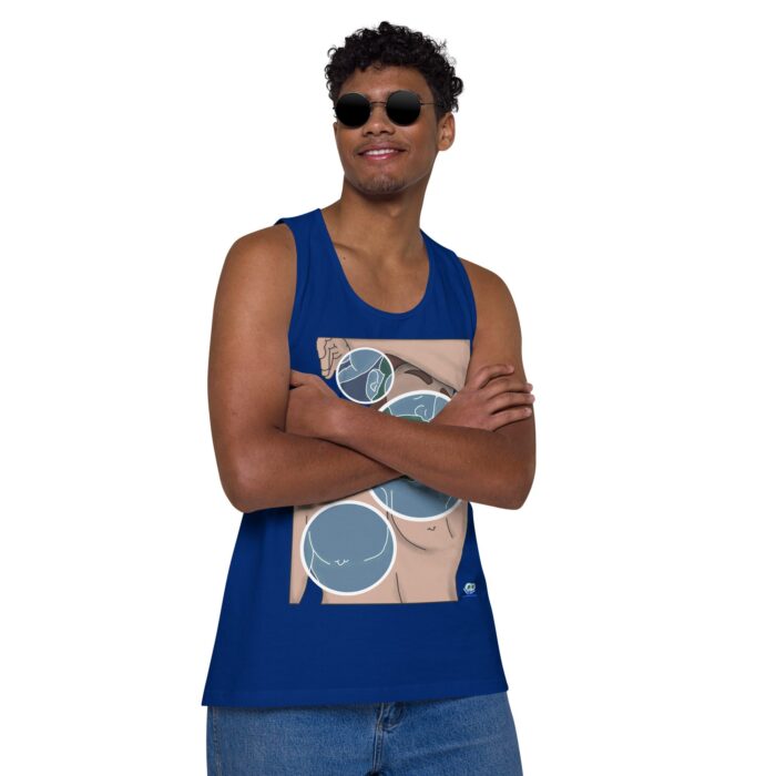 Men’s premium tank top - Negative Feelings - Image 3