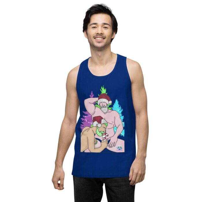 Men’s premium tank top - Peppermint Stick