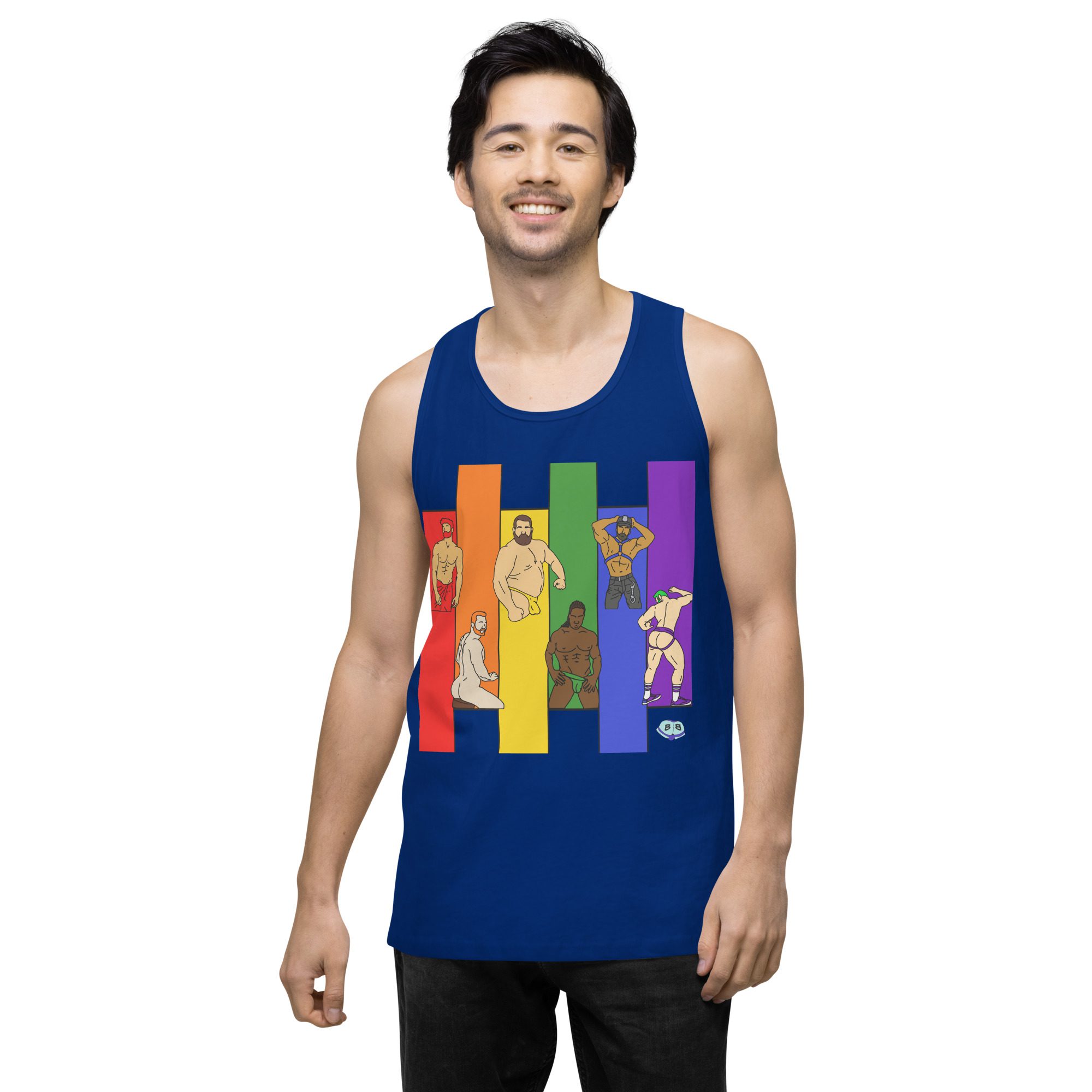 Men’s premium tank top - Pride Columns - Image 5