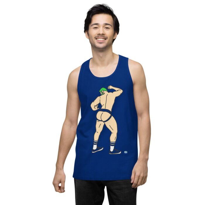 Men’s premium tank top - Up Against The Wall - Image 8