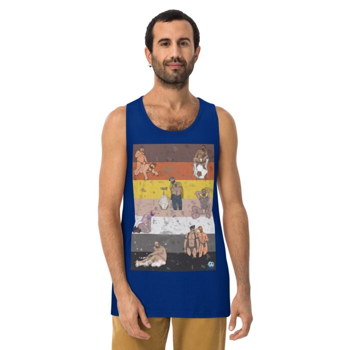 Men’s premium tank top - Bear Collage - Image 4