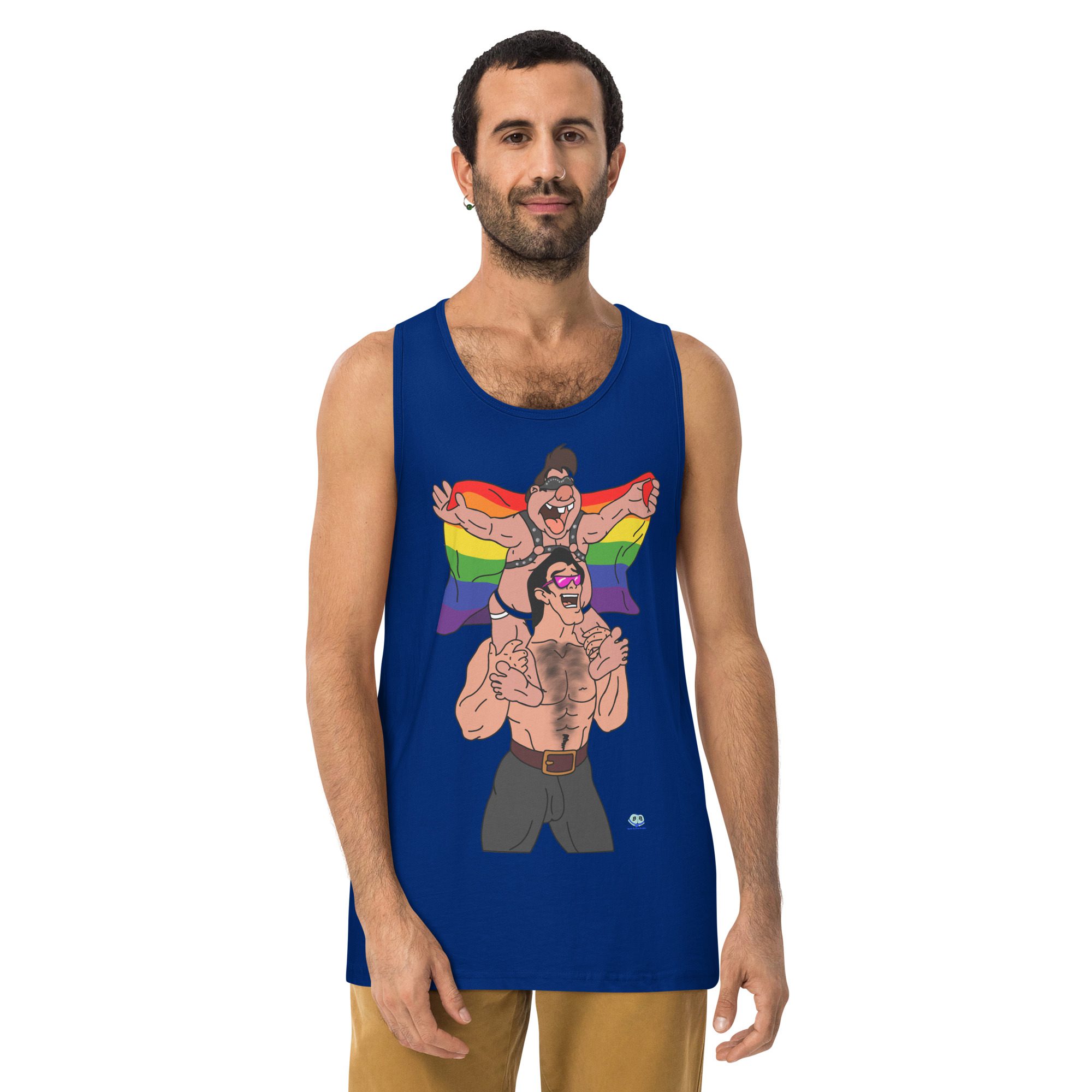 Men’s premium tank top - Beastly Buddies - Image 3