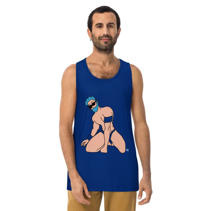 Men’s premium tank top - Bikini, Arm Bands, and Wrist Cuffs - Image 4