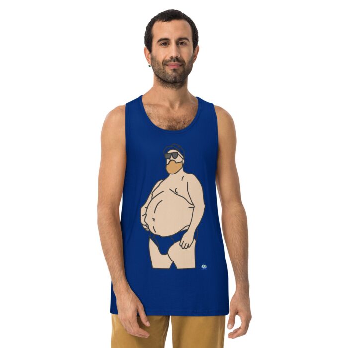 Men’s premium tank top - Chub in Hat - Image 4