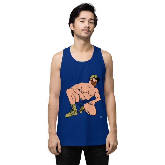 Men’s premium tank top - Combat Boots - Image 4