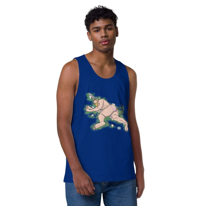 Men’s premium tank top - Egg Hunt - Image 2