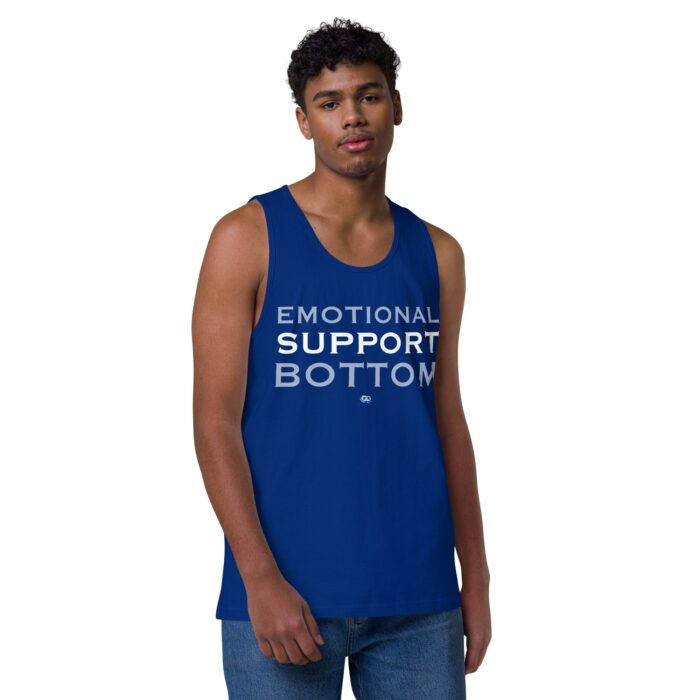Men’s premium tank top - Emotional Support Bottom