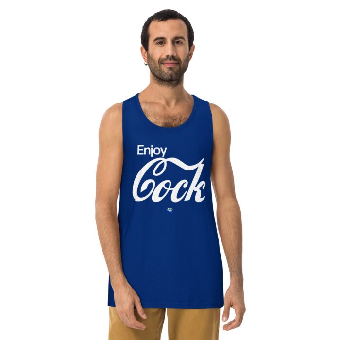 Men’s premium tank top - Enjoy Cock - Image 4
