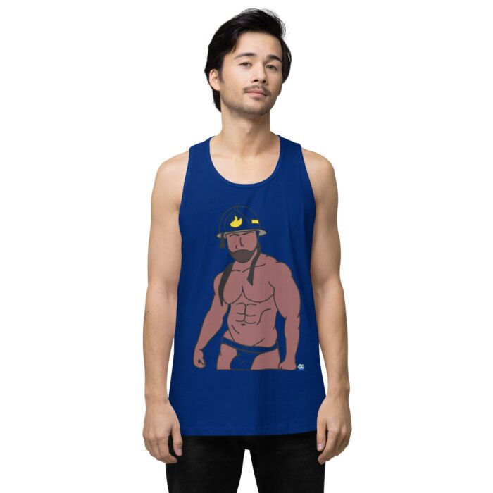 Men’s premium tank top - Fireman - Image 7