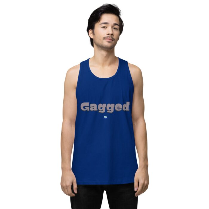 Men’s premium tank top - Gagged - Image 7