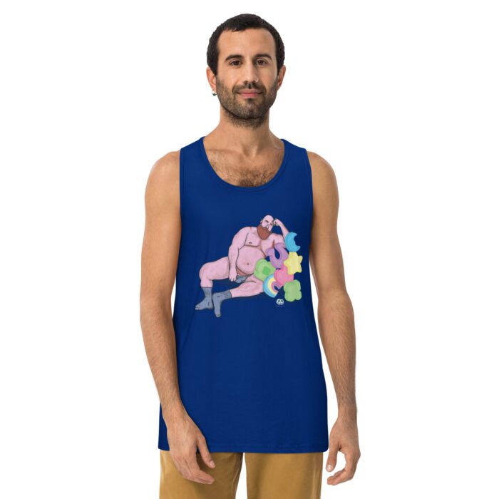 Men’s premium tank top - Get Lucky - Image 2