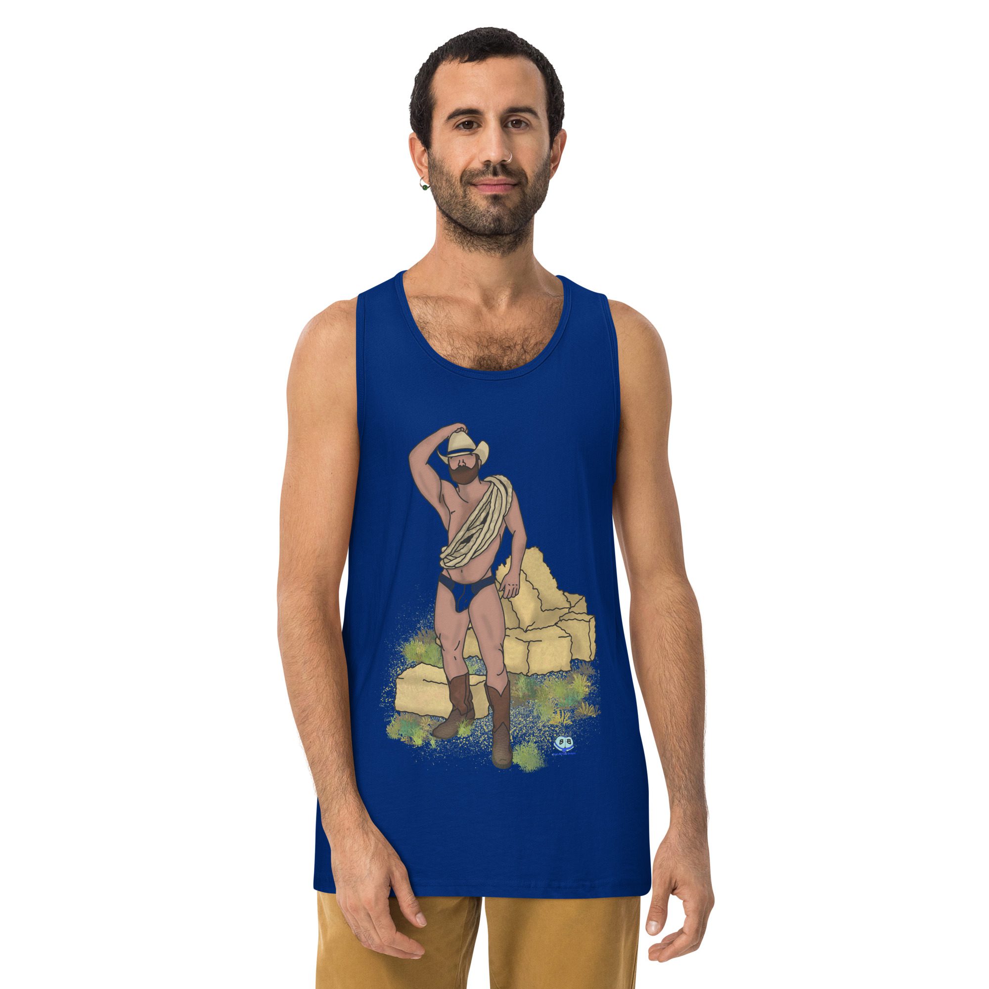 Men’s premium tank top - Hay Dude! - Image 3