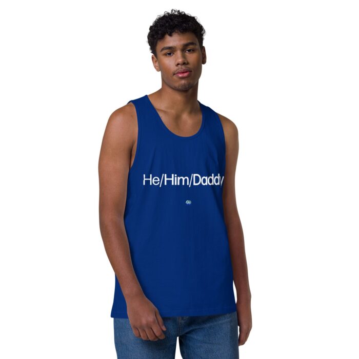 Men’s premium tank top - He/Him/Daddy - Image 3