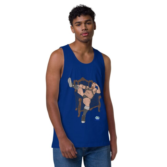 Men’s premium tank top - Leather Chair - Image 6