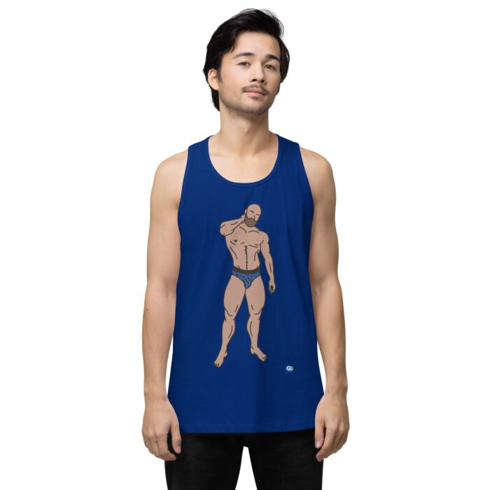 Men’s premium tank top - Leopard Bikini - Image 7