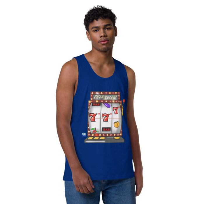 Men’s premium tank top - Lucky Seven Inches - Image 6