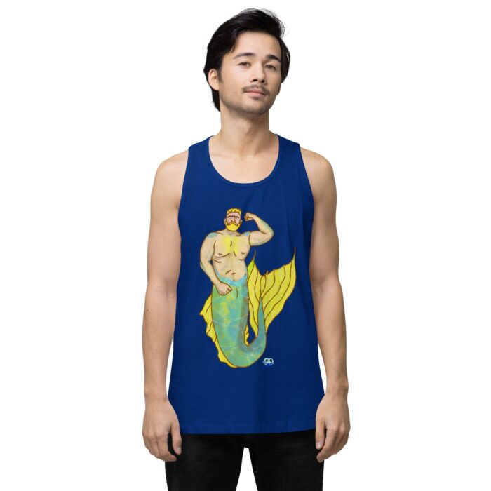 Men’s premium tank top - MerCub Yellow - Image 7