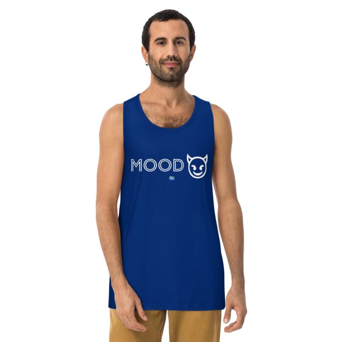 Men’s premium tank top - Mood Devil Emoji - Image 4