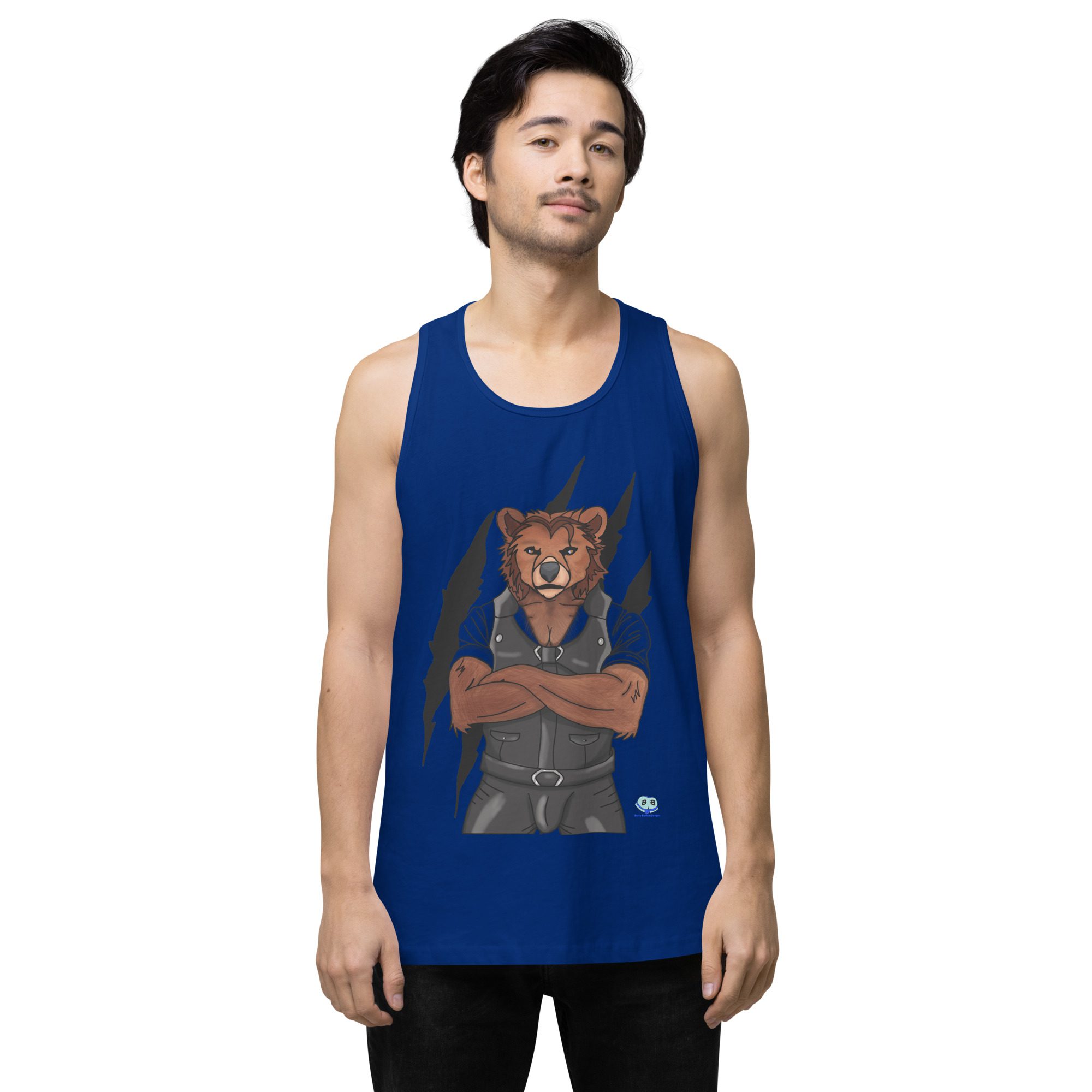 Men’s premium tank top - Mr. Bear - Image 4