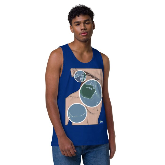 Men’s premium tank top - Negative Feelings - Image 2