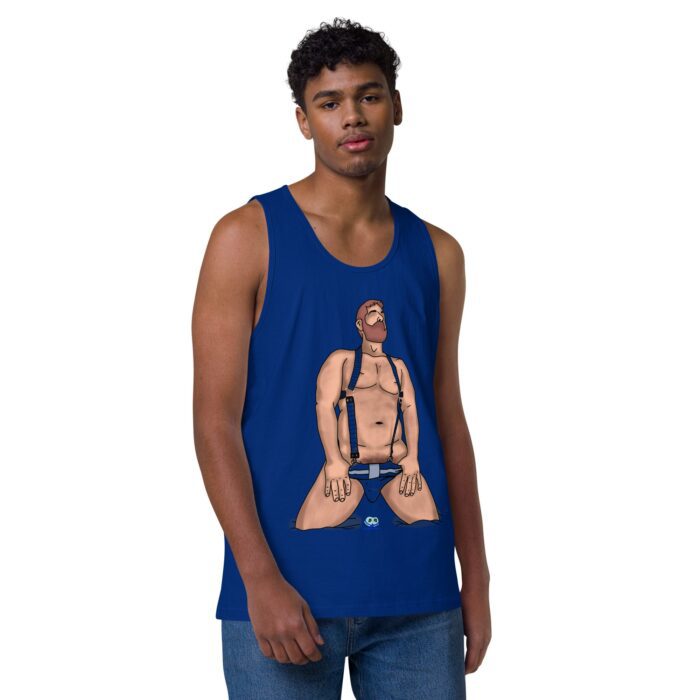 Men’s premium tank top - Neon Circuit - Image 6