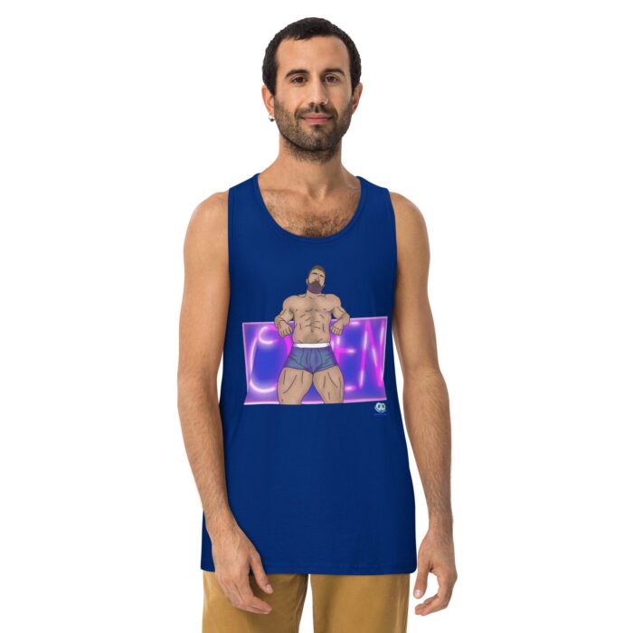 Men’s premium tank top - Open - Image 4