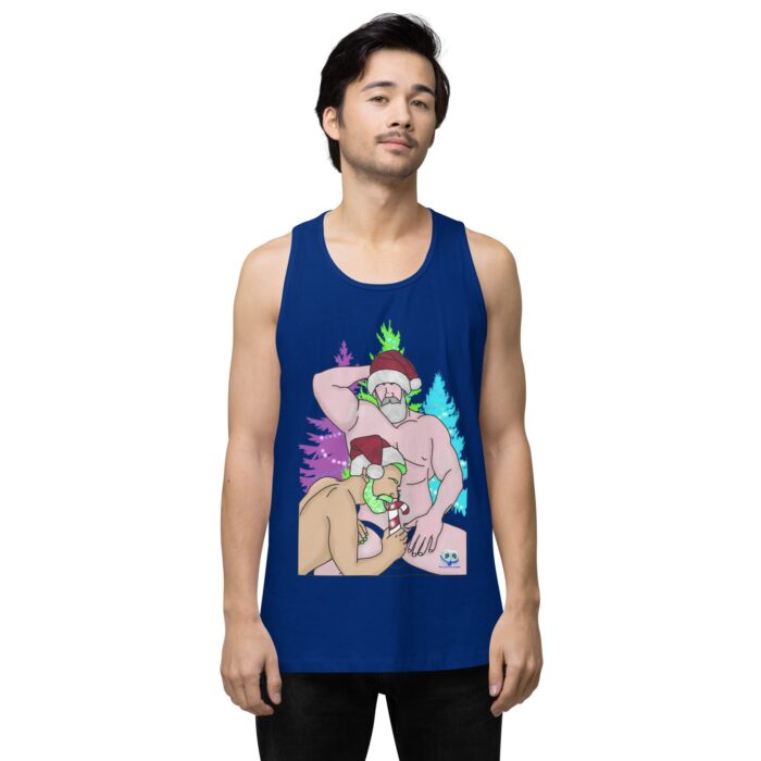 Men’s premium tank top - Peppermint Stick - Image 7