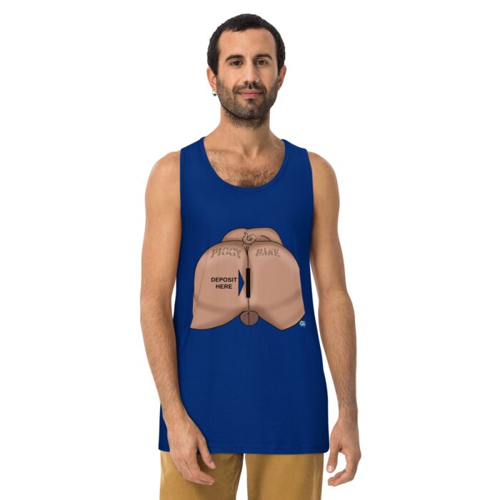 Men’s premium tank top - Piggy Bank - Image 4