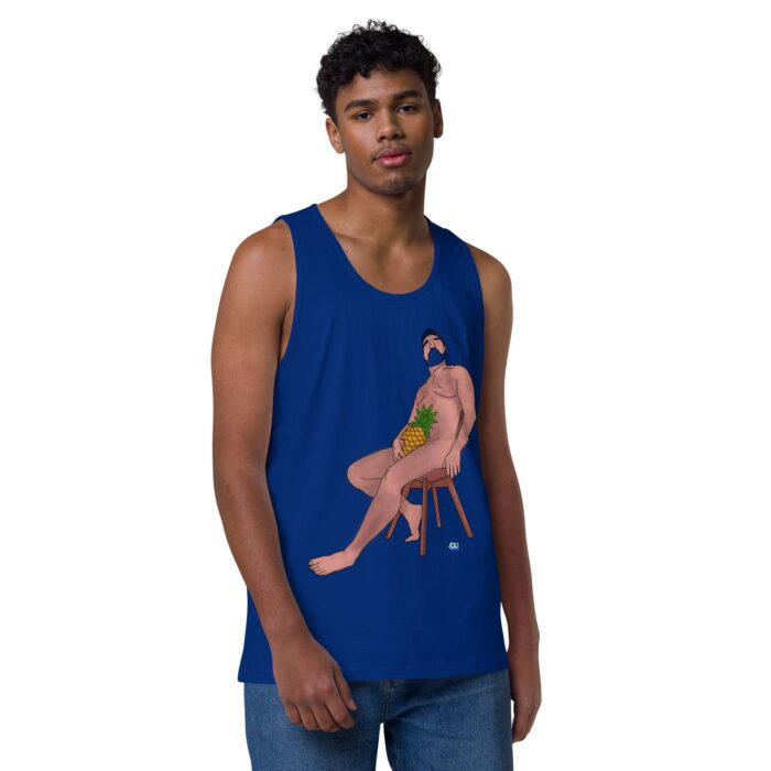 Men’s premium tank top - Pineapple Makes It Sweet - Image 6