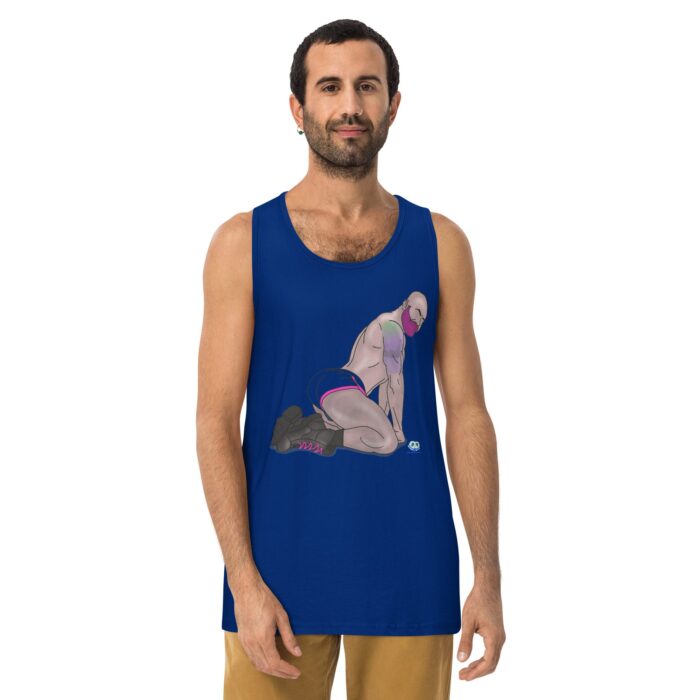 Men’s premium tank top - Pink and Pierced - Image 4
