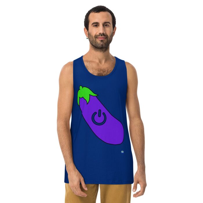 Men’s premium tank top - Power Top / Eggplant - Image 4
