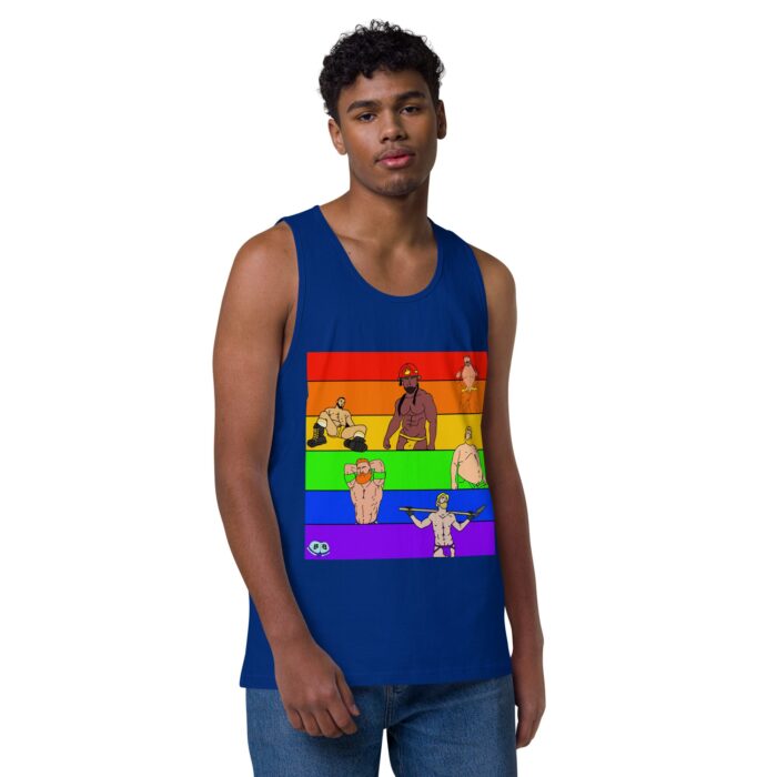 Men’s premium tank top - Pride Rows - Image 5