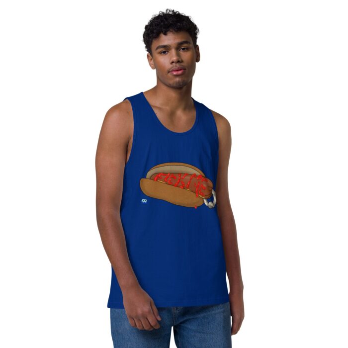 Men’s premium tank top - Real Bad Hotdog - Image 4