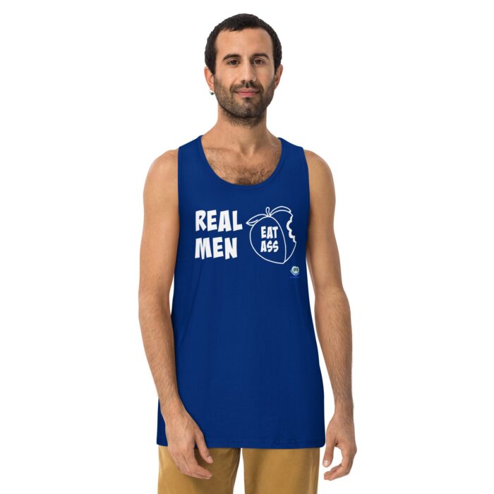Men’s premium tank top - Real Men Eat Ass - Image 4