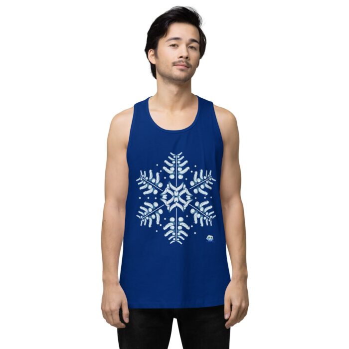 Men’s premium tank top - Snowflake - Image 3