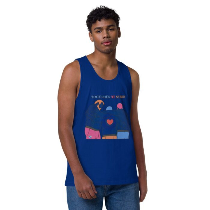 Men’s premium tank top - Together We Stand - Image 2