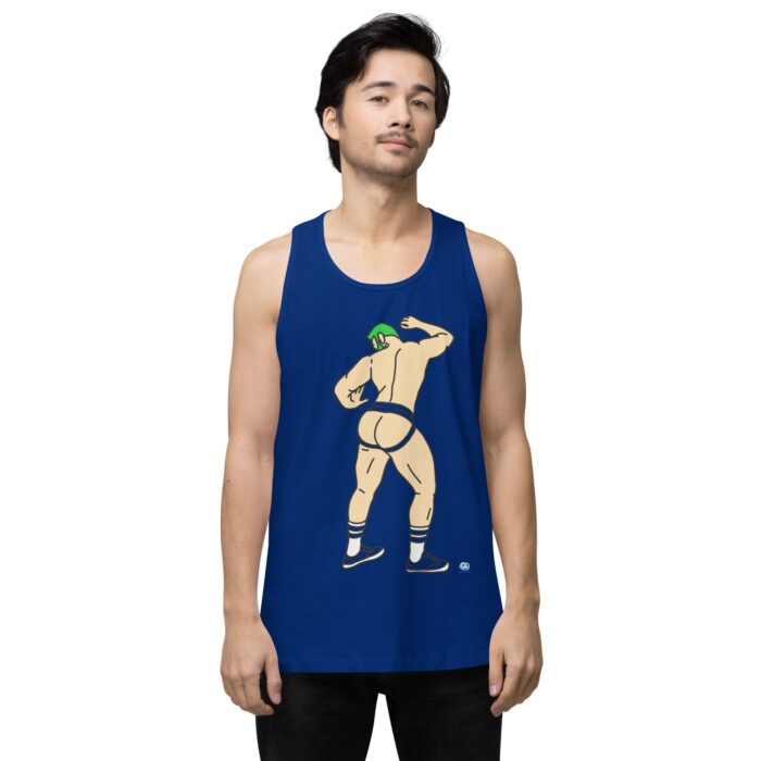 Men’s premium tank top - Up Against The Wall - Image 7