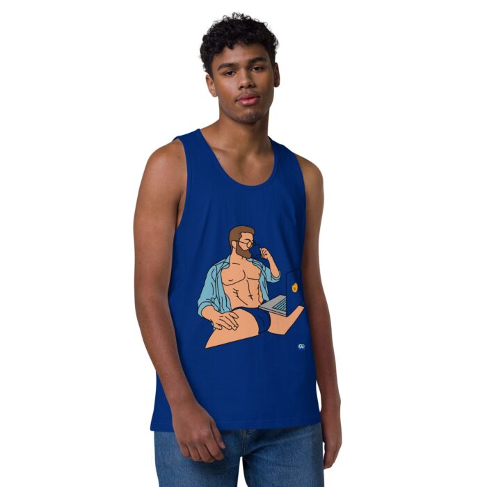 Men’s premium tank top - Work from Home - Image 6