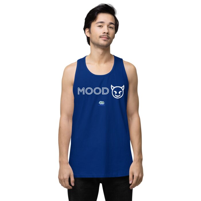 Men’s premium tank top - Mood Horny Devil Emoji - Image 6